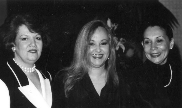 Maria Lúcia Abizaid, Onila Falabella e Mary Mattos em 1992 