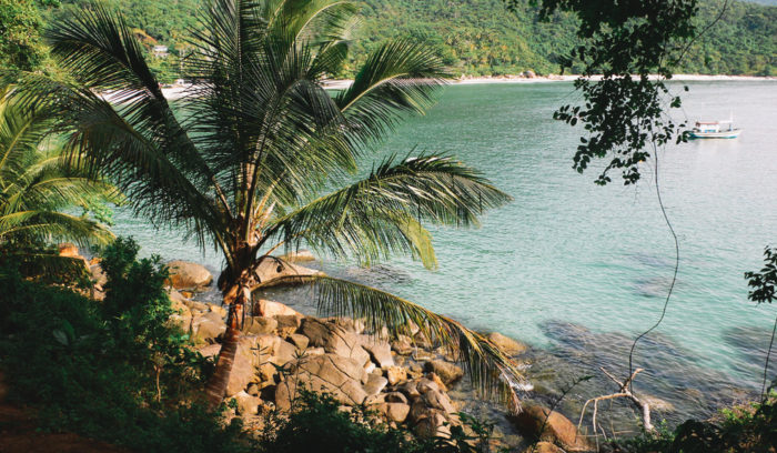 Praia do Aventureiro em Ilha Grande, estado do Rio de Janeiro