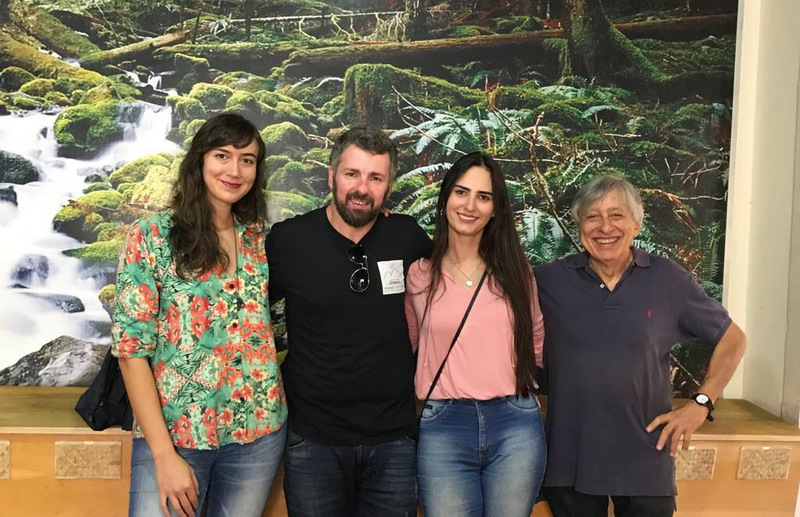 Catarina Moura, Emmerson Nogueira, Carol Vitral e Mauro Continentino, encontro de bambas da música instrumental no almoço do Vegetariano 