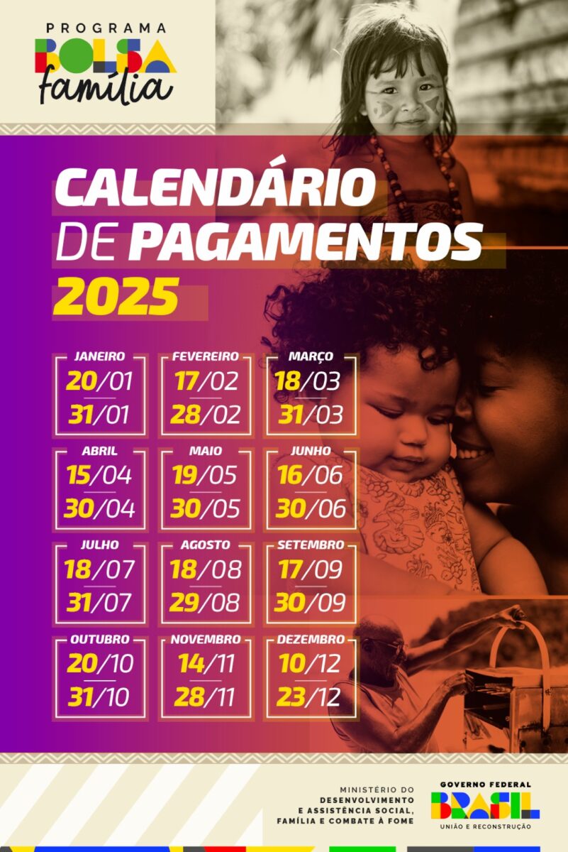 Bolsa Família 2025: Calendário e tabela de valores atualizada