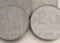 Quem tem moeda de 20 centavos de cruzeiro pode vender por esse valor