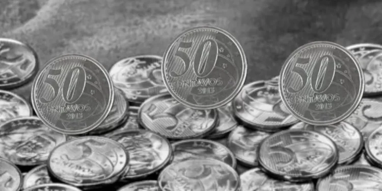 Moedas de 50 centavos - Foto: (Imagem/Reprodução)