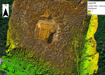 Pesquisadores utilizaram drones para mapear a topografia do local Divulgação/Vasile Diaconu