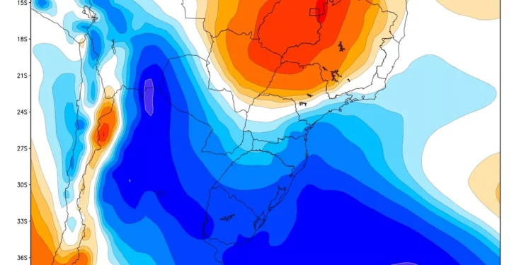 Foto: (Climate Forecasting System) | METSUL