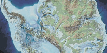 Antártida escondia paisagem de montanhas e vales íngremes