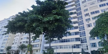 Edifício Machado de Assis, na orla de Copacabana — Foto: Reprodução/Google Maps