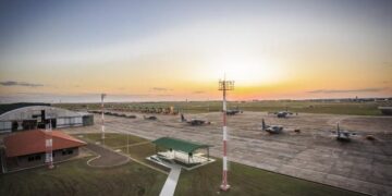 Vista aérea da BACG (Base Aérea de Campo Grande) - Reprodução