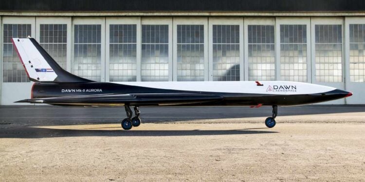 Avião supersônico quebra recorde e já pode ser encomendado - Imagem: Divulgação – Dawn Aerospace