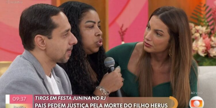 Patrícia Poeta é criticada mais uma vez por entrevistar pais que perderam filhos - Imagem: Reprodução/TV Globo