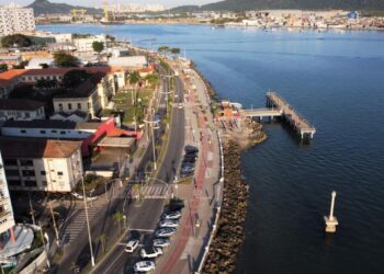 Ponta da Praia - Reprodução/Prefeitura Municipal de Santos