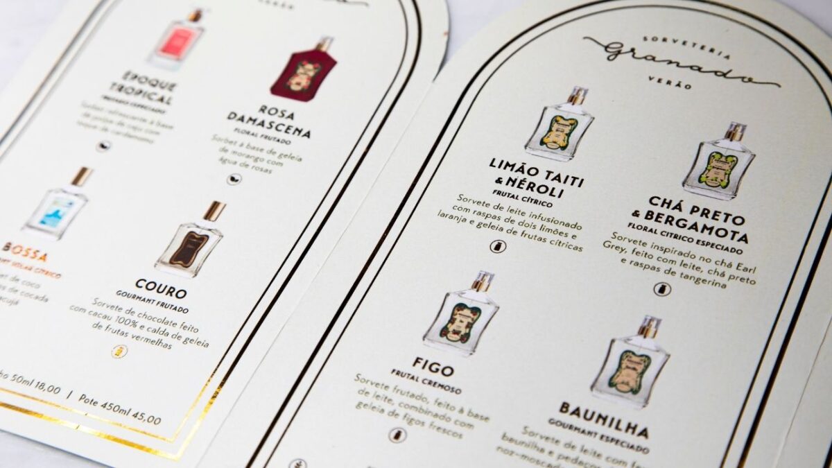 Sorvetes da Granado são inspirados nos perfumes clássicos