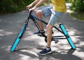 Youtuber criou bicicleta sem rodas tradicionais