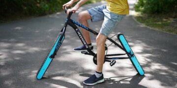 Youtuber criou bicicleta sem rodas tradicionais