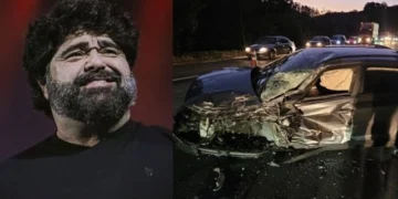 Fabiano Menotti sofre acidente a caminho de show no Rio de Janeiro - Imagem: Divulgação/Redes Sociais e Corpo de Bombeiros