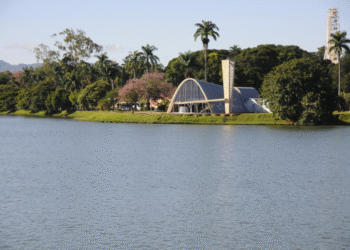 Lagoa da Pampulha continua imprópria para banho apesar de bilhões investidos - Imagem: Divulgação/Prefeitura de Belo Horizonte