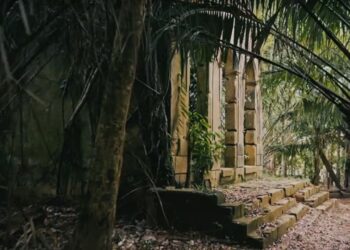 Casas abandonadas e cenas de filme de terror são realidades nessa cidade - Imagem: Reprodução/TV Globo