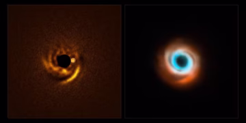 Foto: ESO/F. Maio et al./T. Stolker et al./ ALMA (ESO/NAOJ/NRAO)/N. van der Marel et al.
