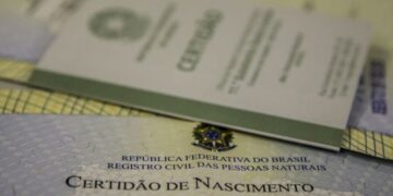 Certidão de nascimento - Reprodução