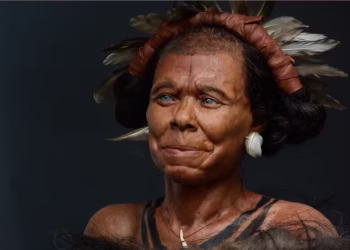 Cientistas analisaram DNA do crânio encontrado e descobriram traços — Foto: Kennis & Kennis Reconstructions