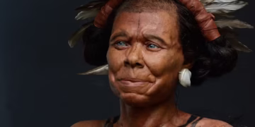 Cientistas analisaram DNA do crânio encontrado e descobriram traços — Foto: Kennis & Kennis Reconstructions