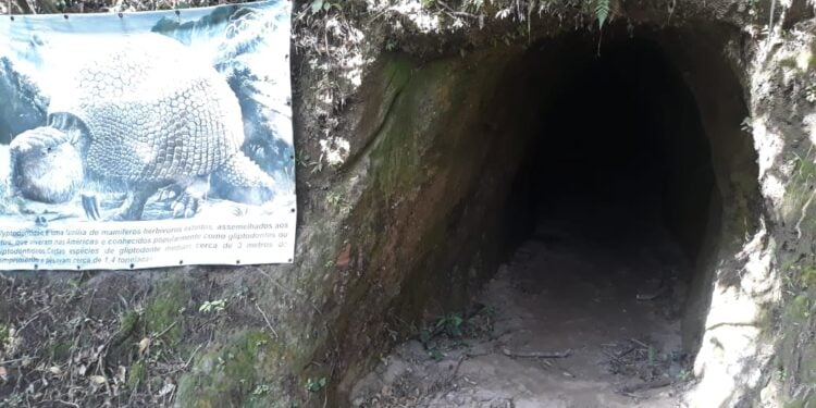 Tocas antigas guardam marcas de preguiças e tatus gigantes - Imagem: Divulgação/Secretaria de Turismo do município de Morro Grande