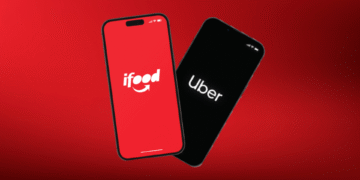Uber e iFood - Reprodução