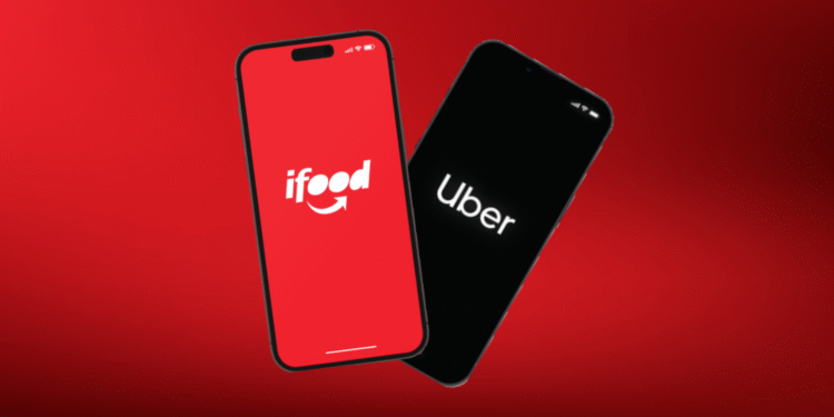 Uber e iFood - Reprodução