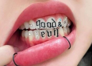 Jovens começam a crescer tendência de tatuar os dentes