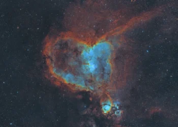 Nebulosa do Coração com a paleta de cores Foraxx  • Ronald Brecher