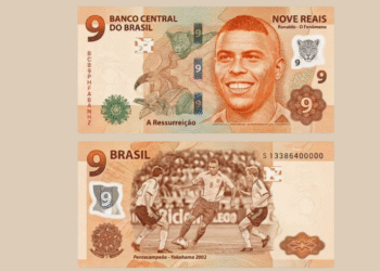 Nota de R$ 9 com rosto de Ronaldo Fenômeno? Confira se é real ou fake news - Imagem: Reprodução/Redes Sociais