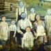 Família com pele azul