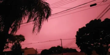 Céu rosa