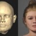 Esqueleto de mulher da era romana tem rosto revelado com estudo de DNA - Imagem:  Divulgação/Journal of Archaeological Science/Laboratório de Reconstrução Facial da Universidade Liverpool