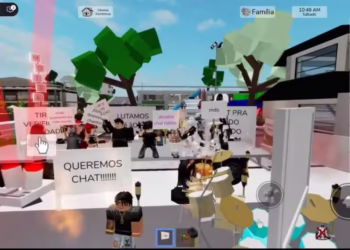 Crianças menores de 9 anos protestam no Roblox após terem chat proibido - Imagem: Reprodução/Redes Sociais