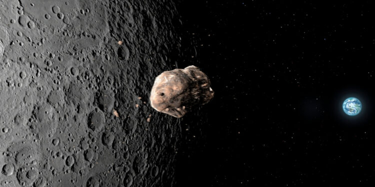 Objeto espacial na rota da Lua em 2032 deve colidir com satélite natural