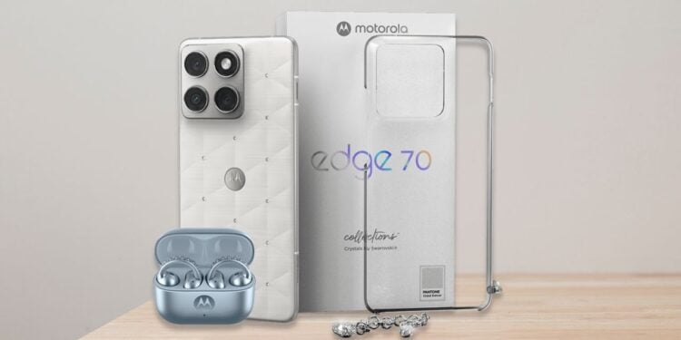 Motorola anuncia linha Edge 70 com novos acessórios de som premium