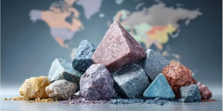 Ilustração de minerais de terras raras • NeoFeed