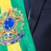 Fotografia em plano detalhe de faixa presidencial - Presidência da República/Domínio Público
