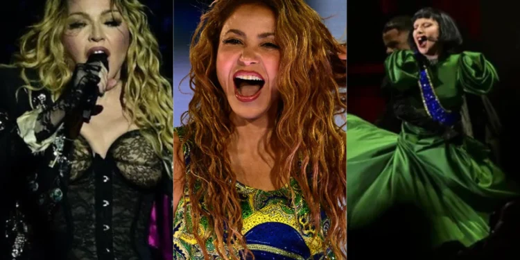 Madonna, Shakira e Lady Gaga - Reprodução