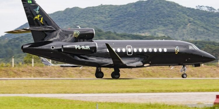 Falcon 900EX - Foto: Popinga Aviation/@popinga.aviation/nstagram