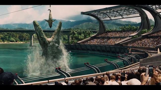 primeiro dinossauro aquatico da franquia mosassauro e uma das principais novidades de jurassic world