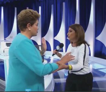 Dilma passa mal durante entrevista e é amparada por repórter do SBT