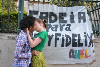 Jovens foram às ruas manifestar repúdio contra a declaração de candidato à Presidência
