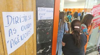 LEONARDO COSTA/03/10/2014 No quarto dia de greve dos bancários, movimento já mobiliza 57% da categoria