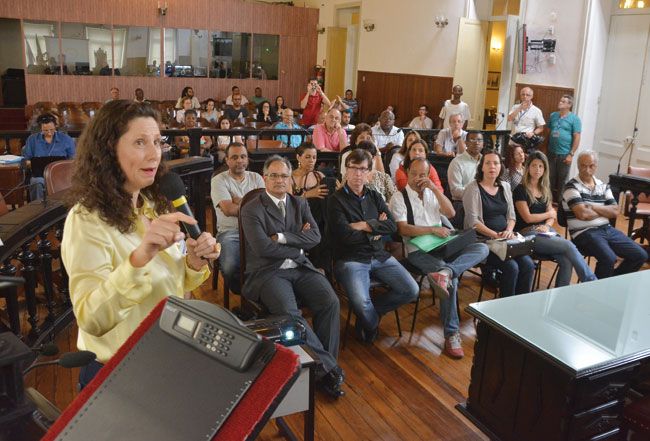 MARCELO RIBEIRO/11-11-14 Elizabeth Jucá apresentou números na Câmara