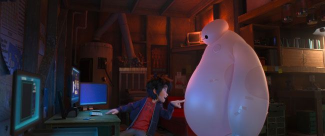 FOTOS DIVULGAÇÃO Hiro Hamada encontra um amigo no robô Baymax, um dos astros da animação