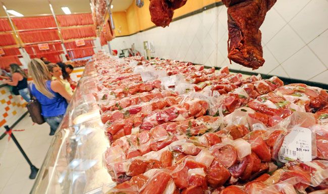 No grupo das carnes, cinco dos nove produtos pesquisados tiveram alta