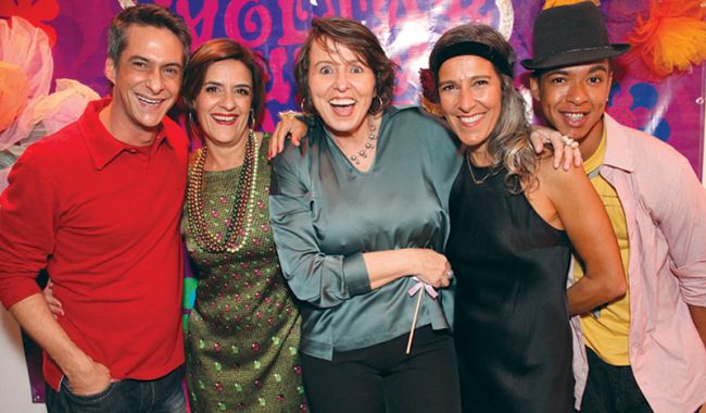 Divulgação André Pavam, Suzana, Naninha, Patida e Silvio no Bom Pastor