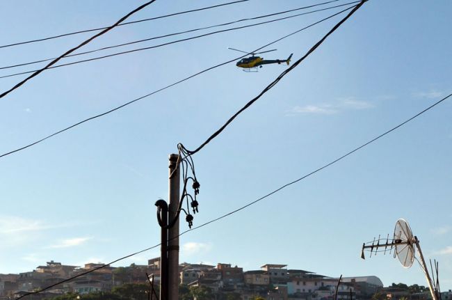 Helicóptero Pegásus foi utilizado em apoio