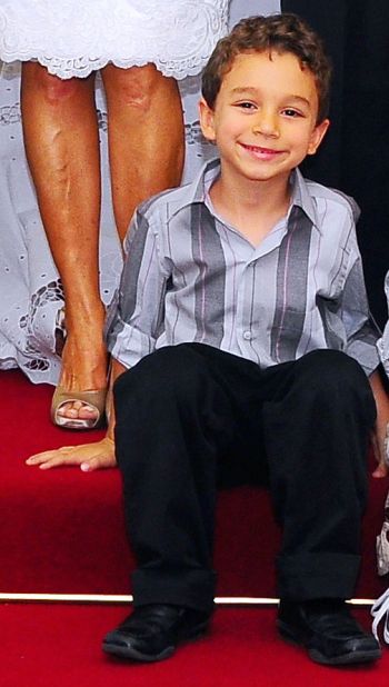 Arquivo pessoal/29-10-13 Última foto de Arthur, de 5 anos, na cerimônia do casamento